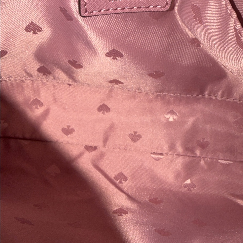 ✨ NWT Kate Spade Greta Court Ramey Crossbody - Dusty Peony & Rose Gold Glitter - Picture 4 of 8